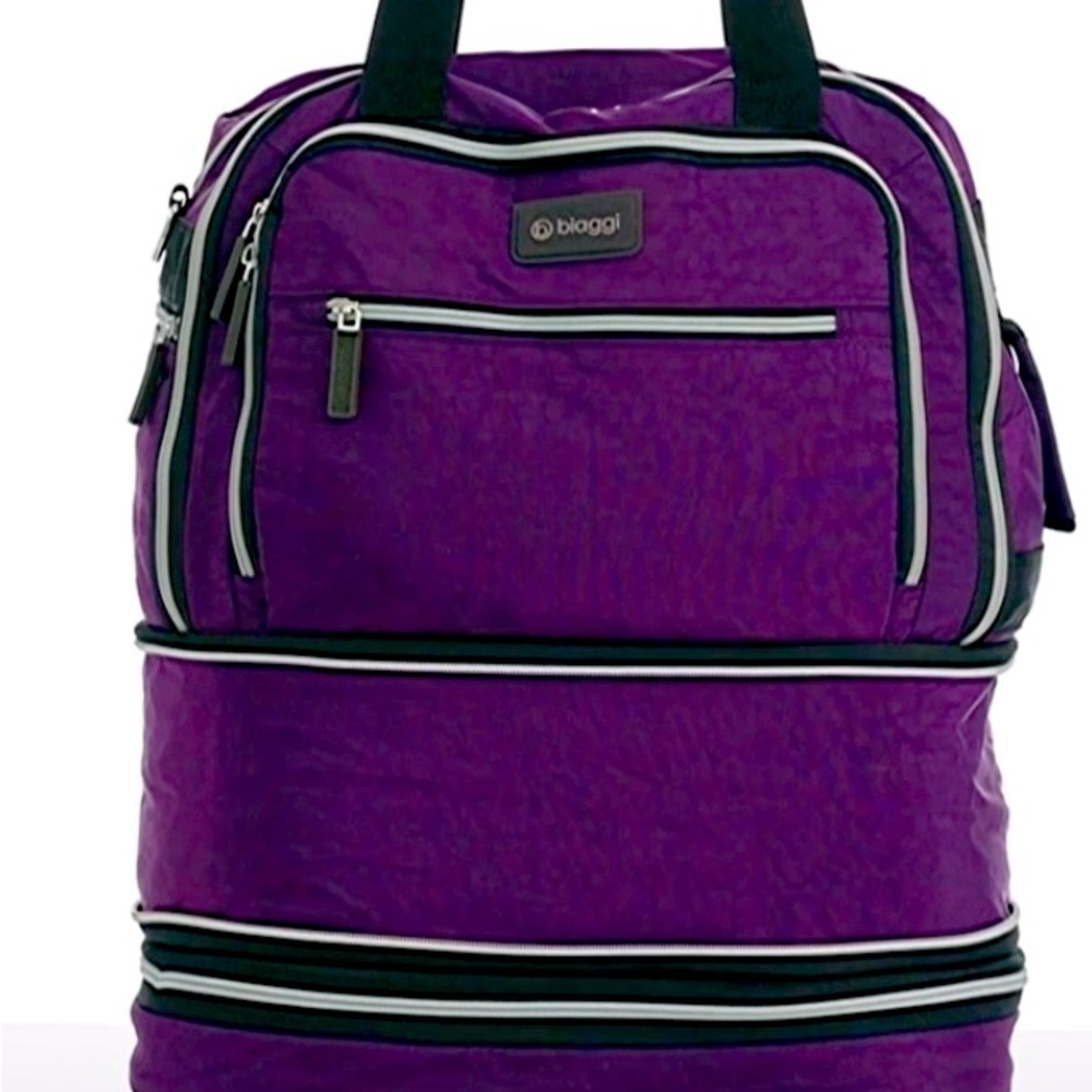 Purple Biaggi Zipsak with packing cubes